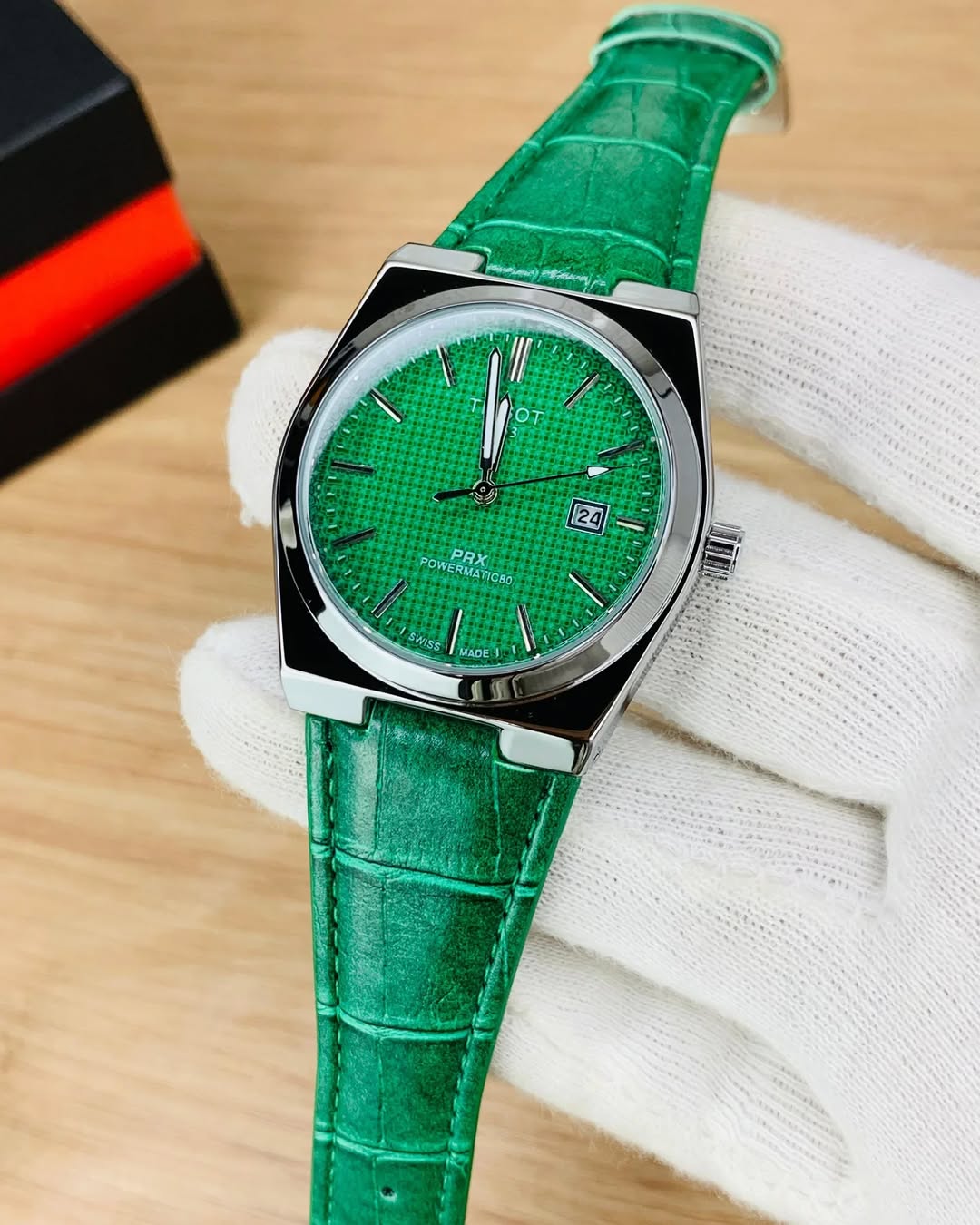 Tissot Prx Lather Geneve