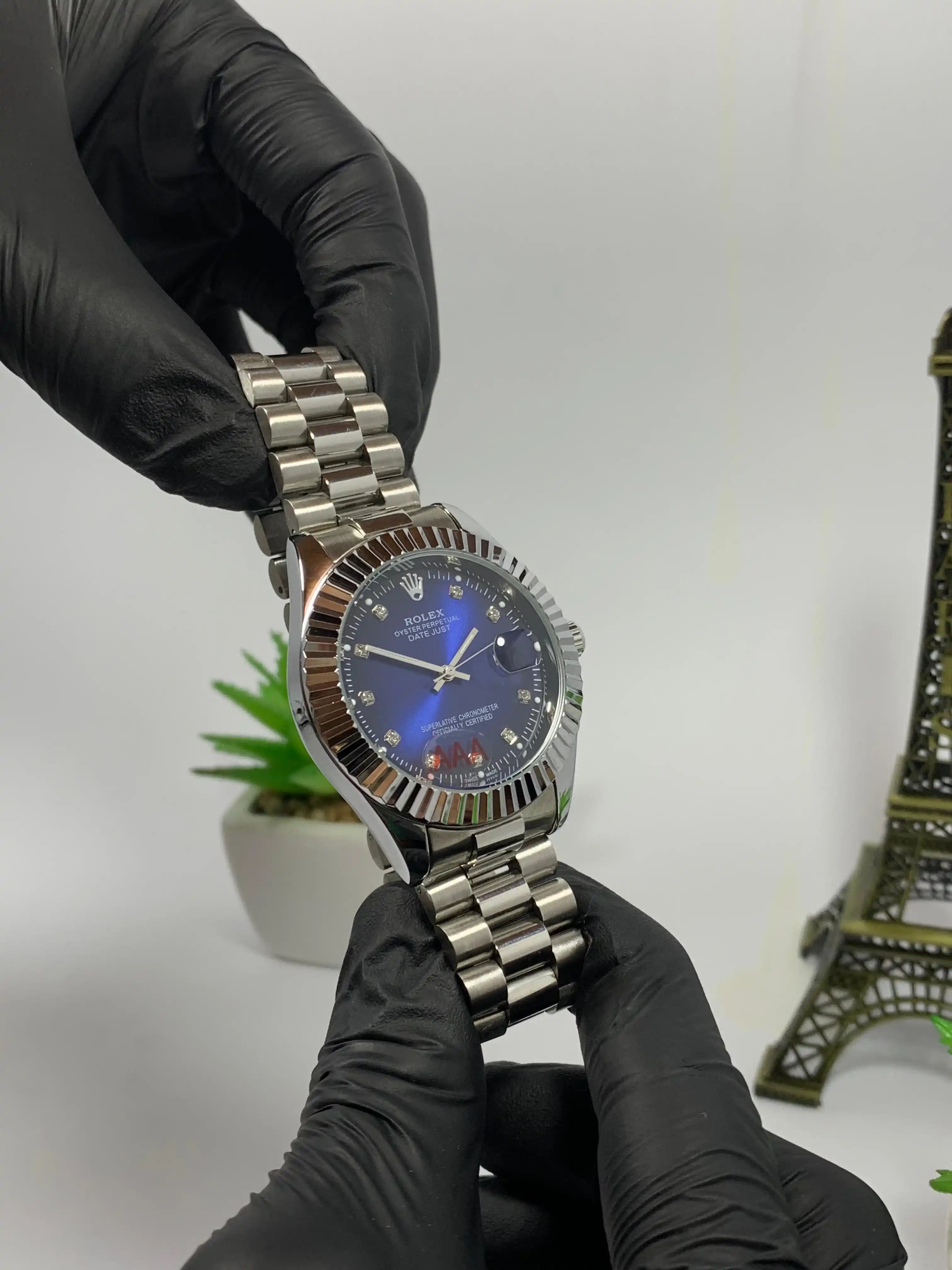 Rolex Sliver Green + Blue