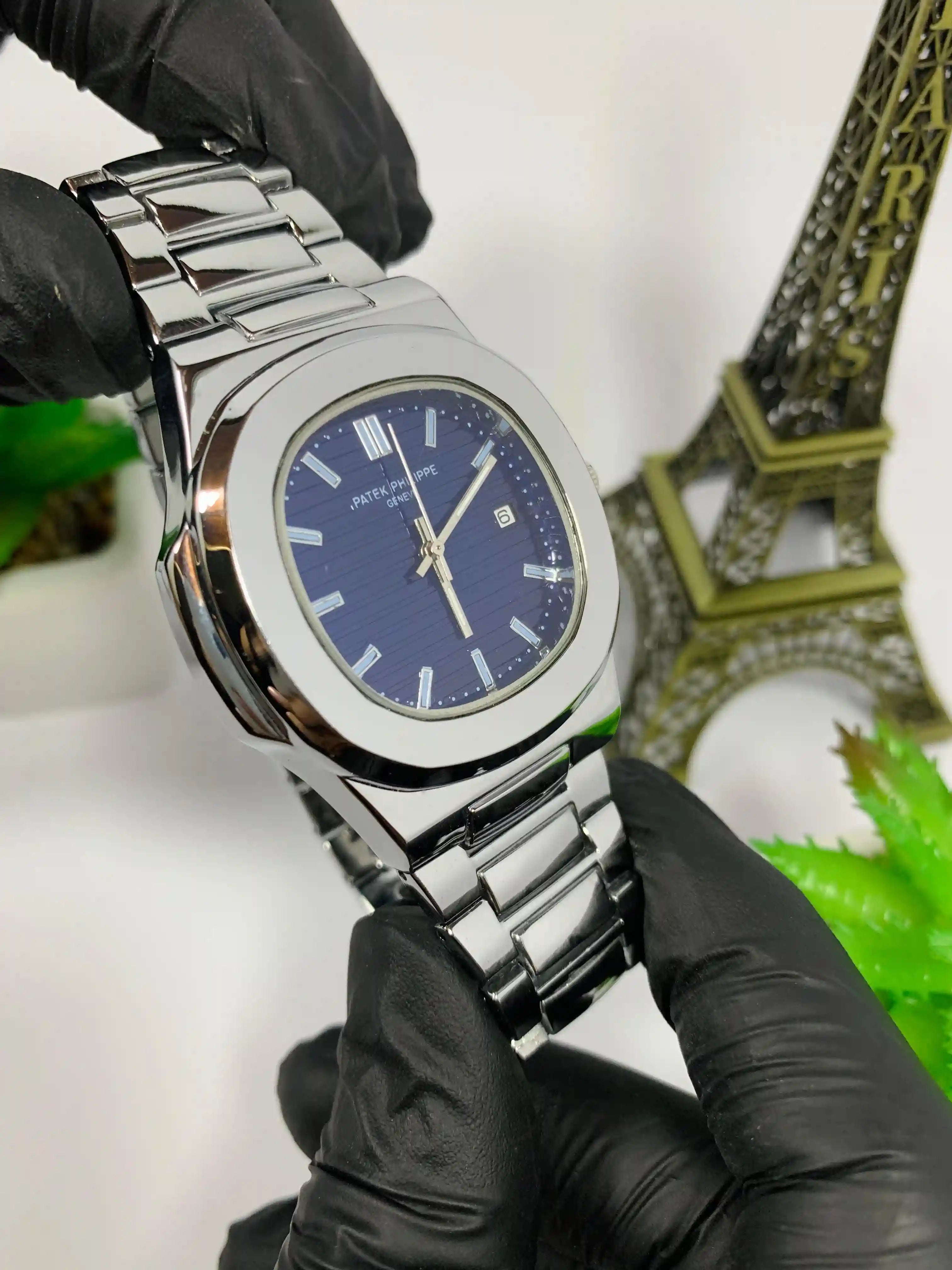 Patek Phillipe Silver Blue