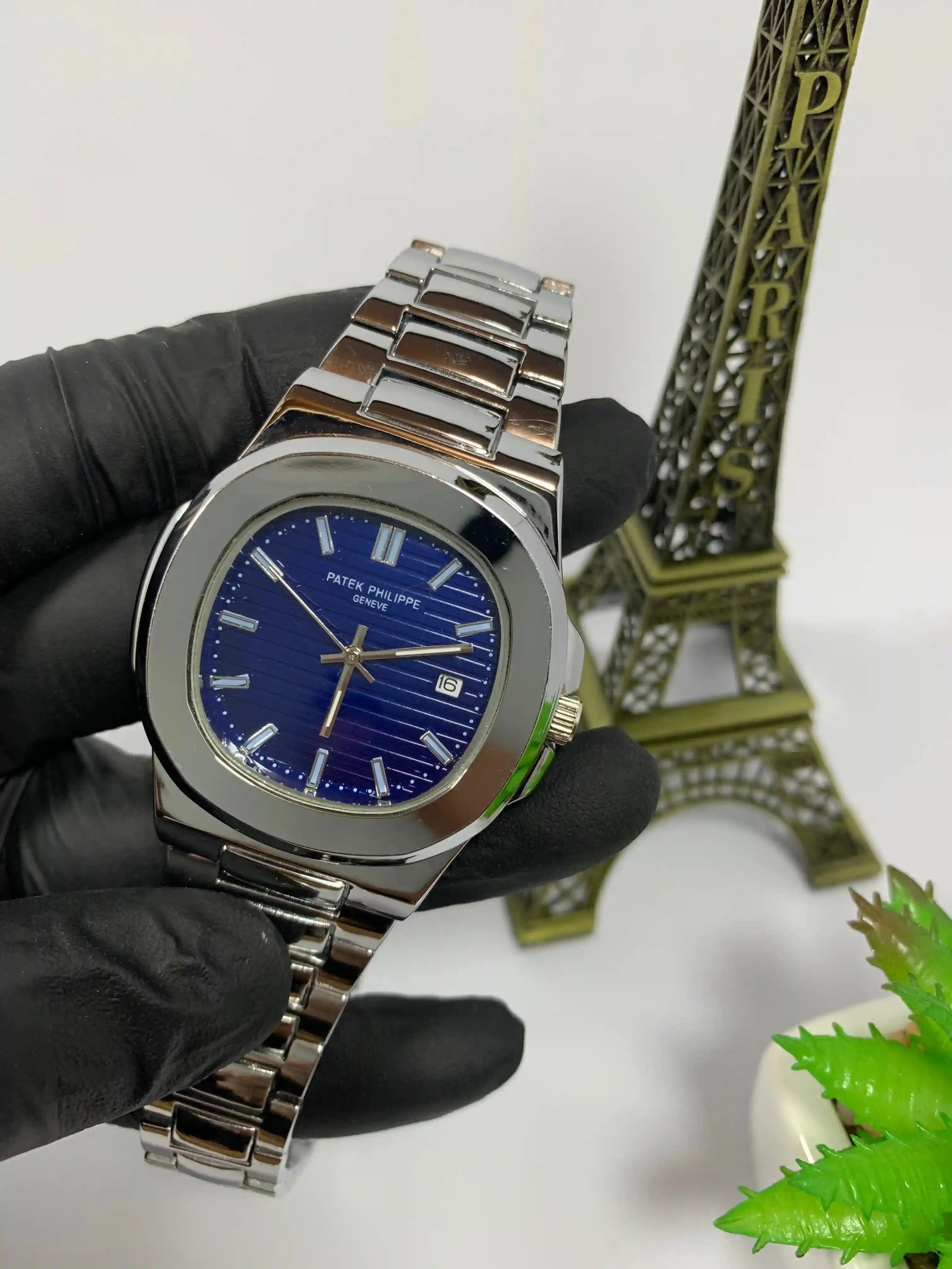 Patek Phillipe Silver Blue