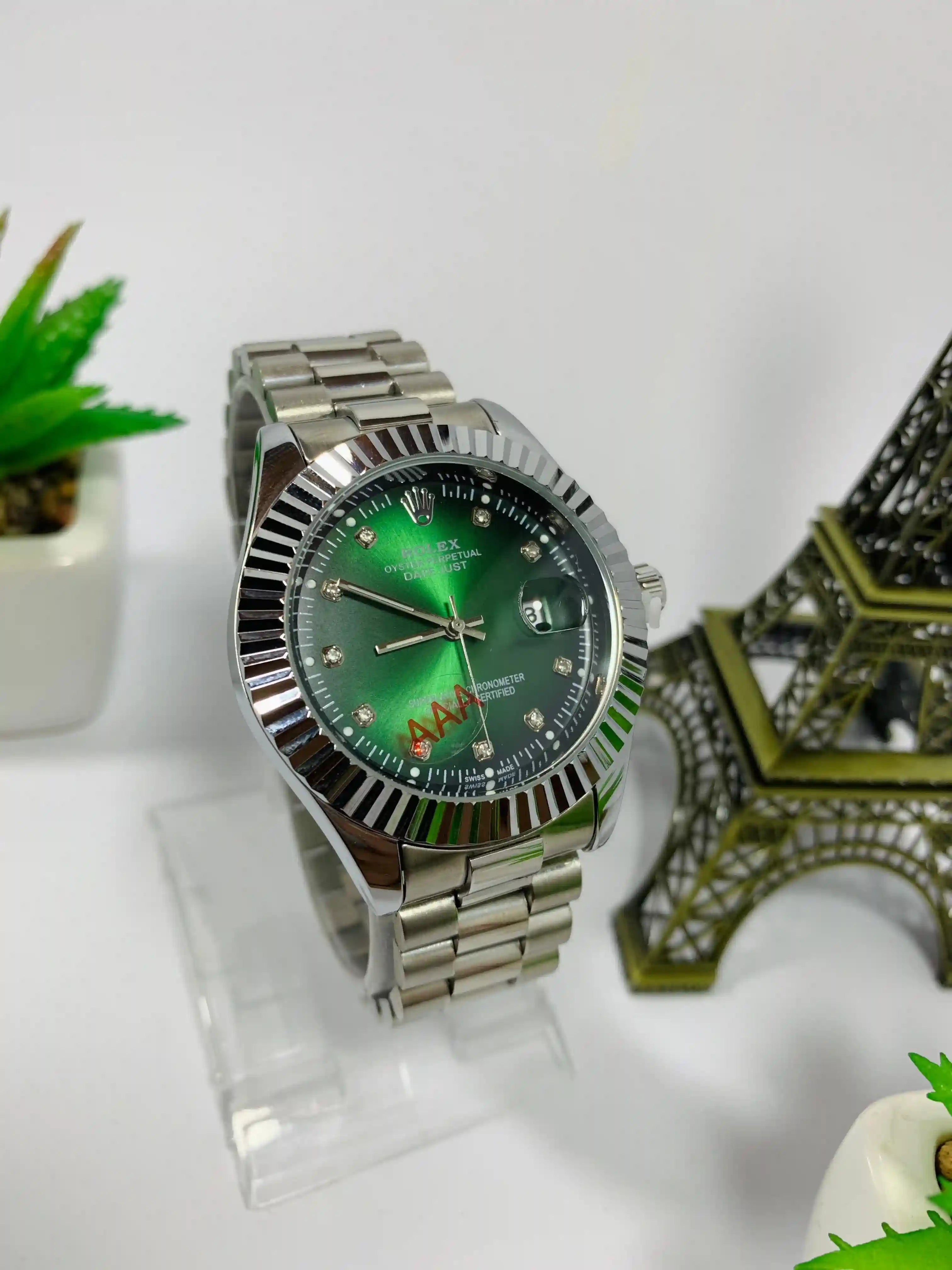 Rolex Sliver Green + Blue